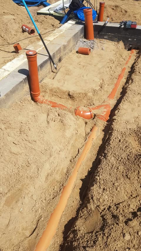 Kanalizacja podposadzkowa - Domatowo